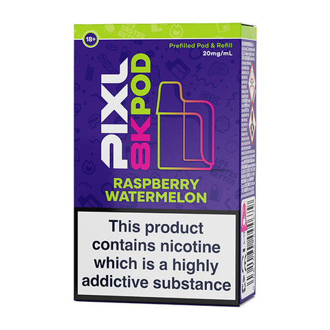 Raspberry Watermelon Pixl 8000 Prefilled Pod + Refill
