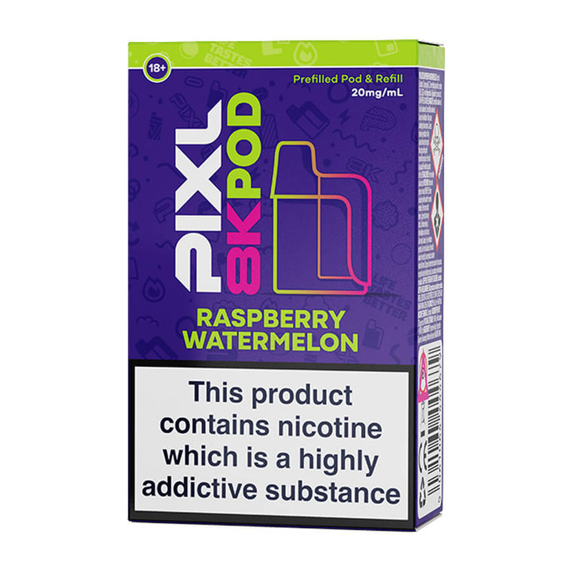 Raspberry Watermelon Pixl 8000 Prefilled Pod + Refill