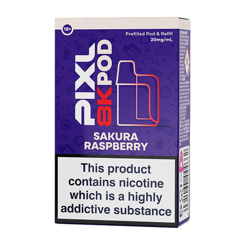 Sakura Raspberry Pixl 8000 Prefilled Pod + Refill