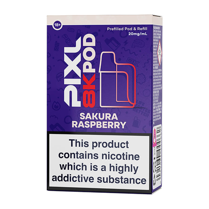 Sakura Raspberry Pixl 8000 Prefilled Pod + Refill