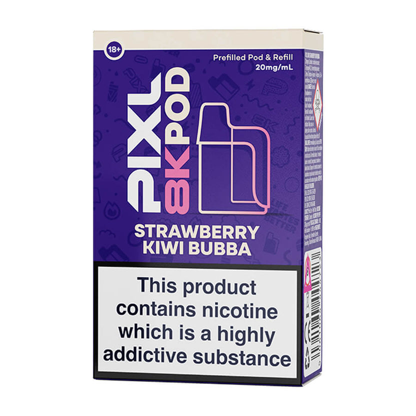 Strawberry Kiwi Bubba Pixl 8000 Prefilled Pod + Refill