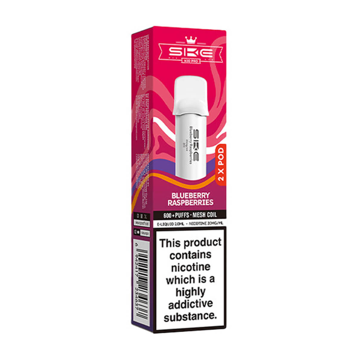 SKE Crystal Bar 600 Pro Prefilled Pods