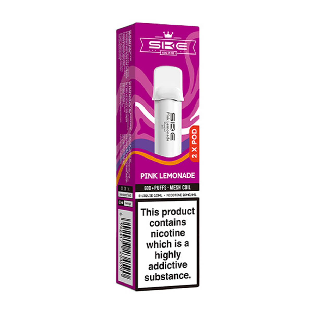 SKE Crystal Bar 600 Pro Prefilled Pods