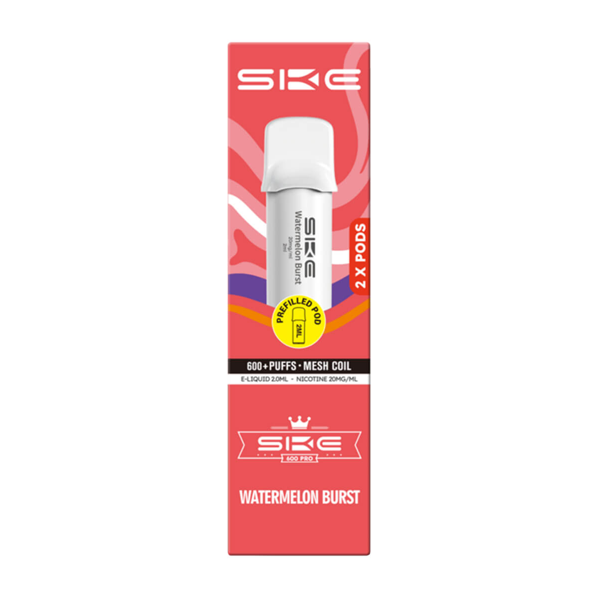 SKE Crystal Bar 600 Pro Prefilled Pods