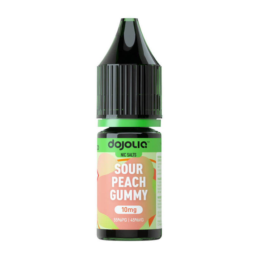 Sour Peach Gummy DoJoLiq Nic Salt E-Liquid by Vaporesso