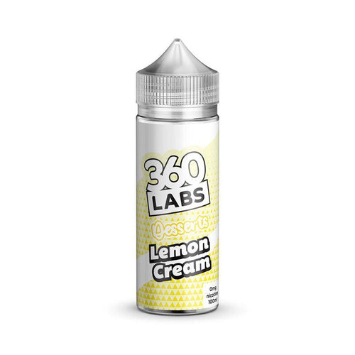 Lemon Cream 100ml Shortfill E-Liquid by 360 Lab