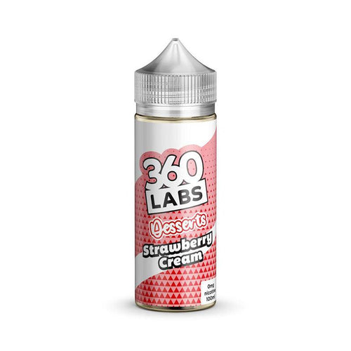 Strawberry Cream 100ml Shortfill E-Liquid by 360 Lab
