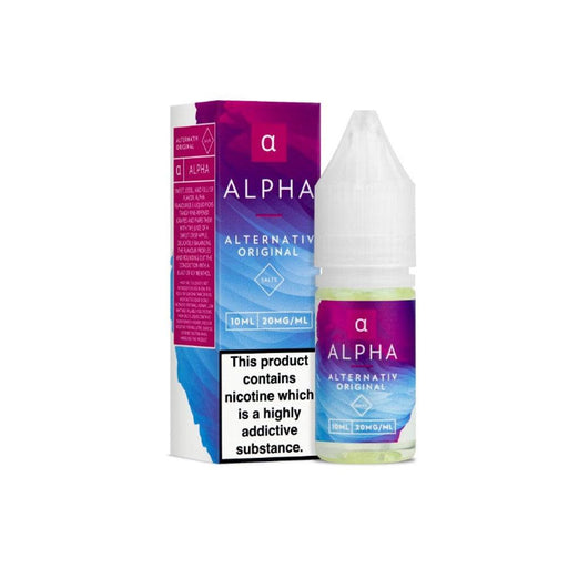 Alpha 10ml Nic Salt E liquid by Marina Vape