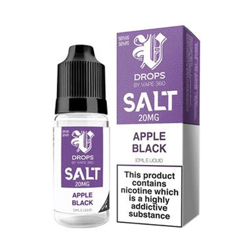 Apple Blackcurrant Nic Salt E-Liquid by V Drops - White Range