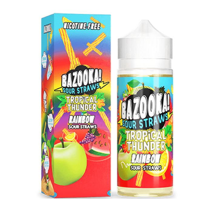 Rainbow Sours 100ml Shortfill E-Liquid By Bazooka