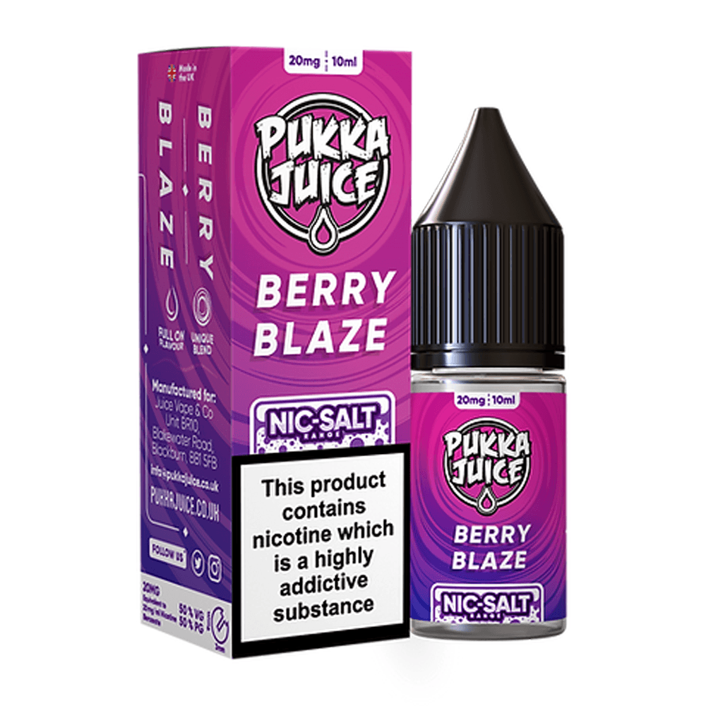 Berry Blaze Nic Salt E Liquid By Pukka Juice