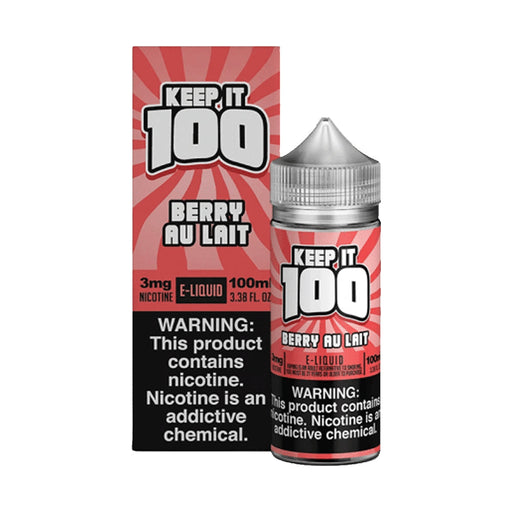 Berry Au Lait 100ml E-Liquid by Keep it 100