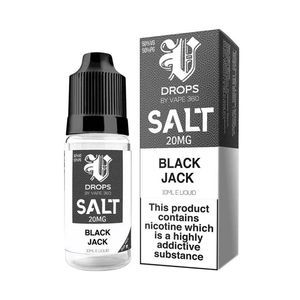 Black Jack Nic Salt E-Liquid by V Drops - White Range