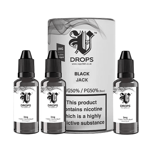 Black Jack 3xE-Liquid by V Drops - White Range