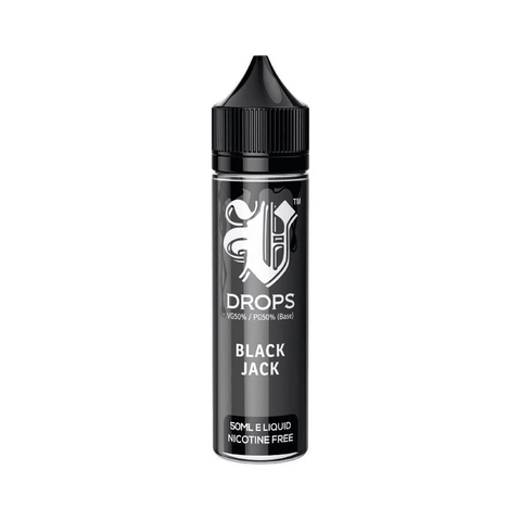 Black Jack 50ml Short Fill E-Liquid V Drops - Rainbow Range