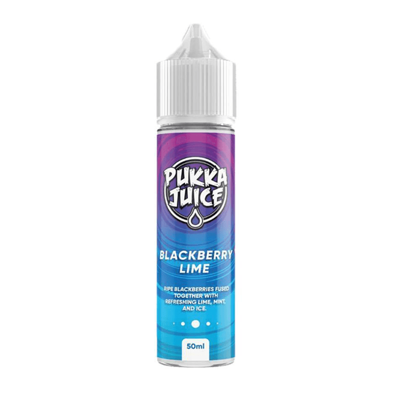 Blackberry Lime 50ml Shortfill E Liquid By Pukka Juice