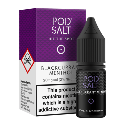 Blackcurrant Menthol Nicotine Salt E-Liquid by Core Pod Salt