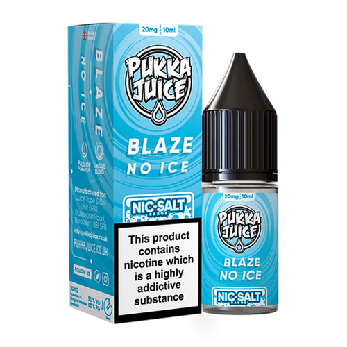 Blaze No Ice Nic Salt E Liquid By Pukka Juice