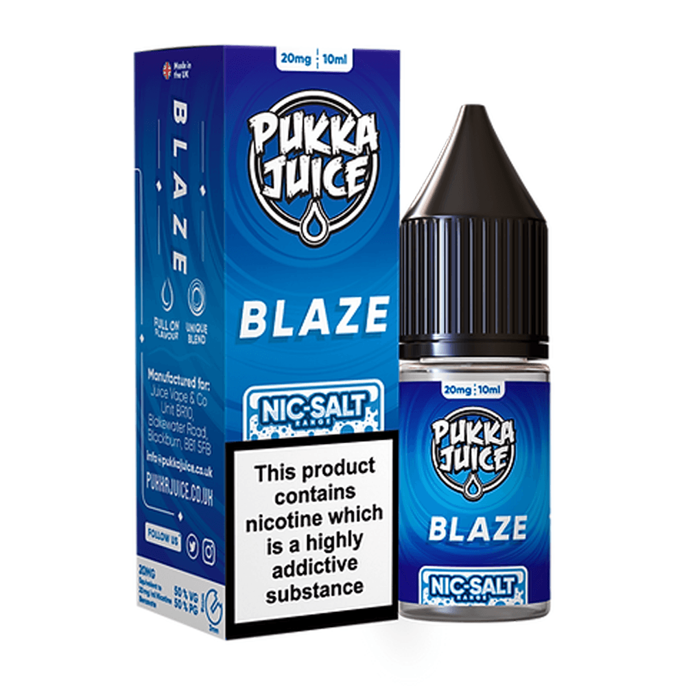 Blaze Nic Salt E Liquid By Pukka Juice