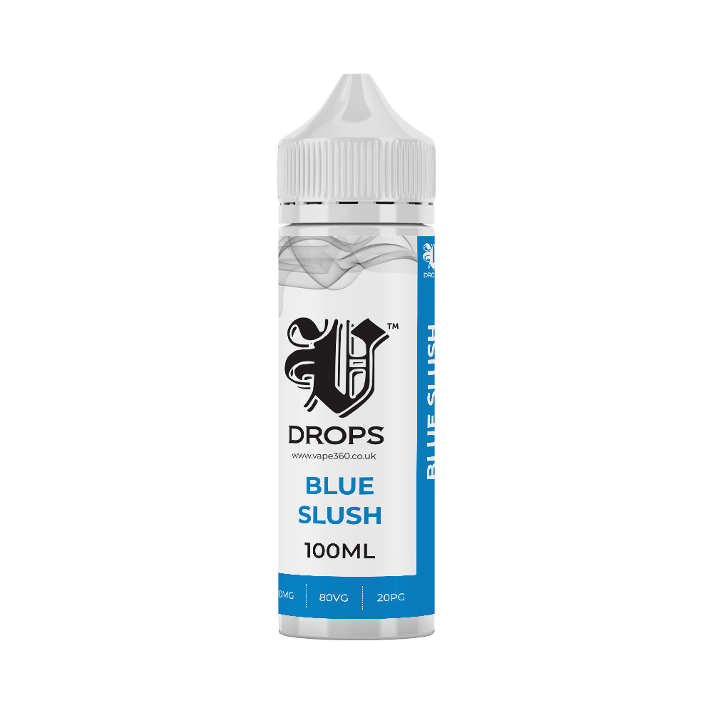 Blue Slush 100ml E-Liquid by V Drops White Range | Vape 360 Uk Blue Slush 100ml E-Liquid by V Drops White Range | Vape 360 Uk