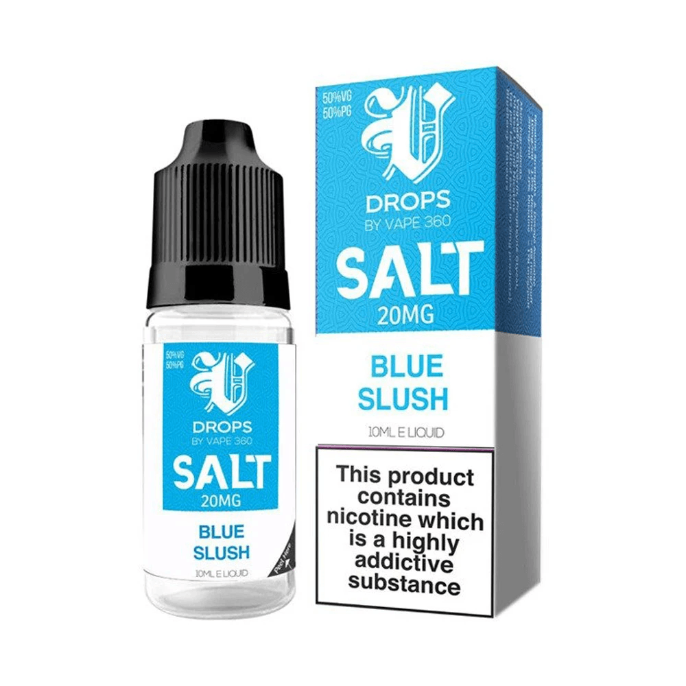 Blue Slush Nic Salt E-Liquid by V Drops - White Range