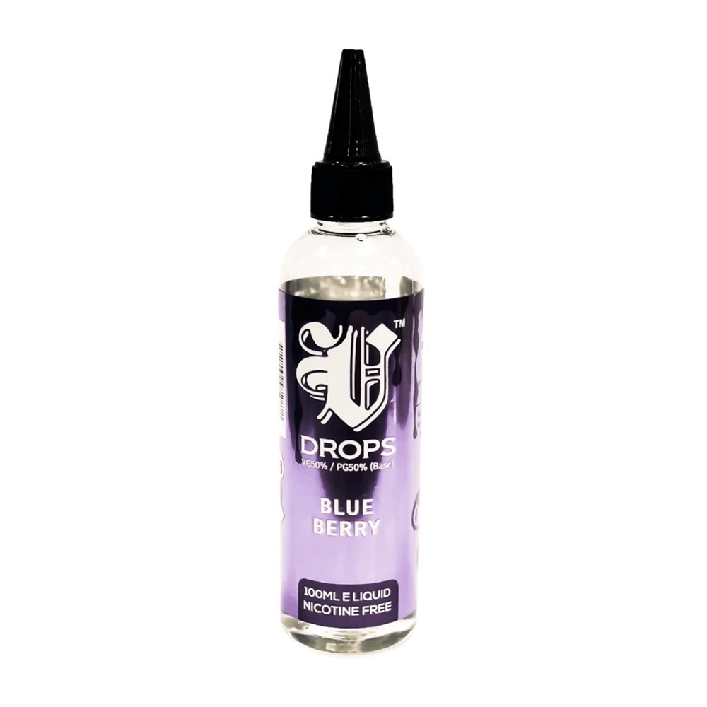 Blueberry 100ml Short Fill E-Liquid V Drops - Rainbow Range