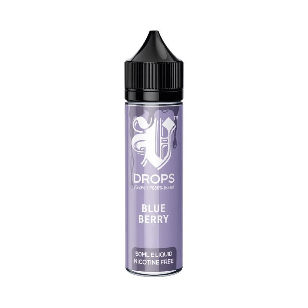 Blueberry 50ml Short Fill E-Liquid V Drops - Rainbow Range