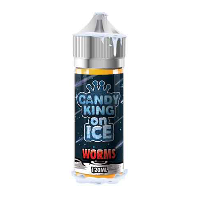 Sour Worms On Ice 100ml Shortfill E-Liquid by Candy King