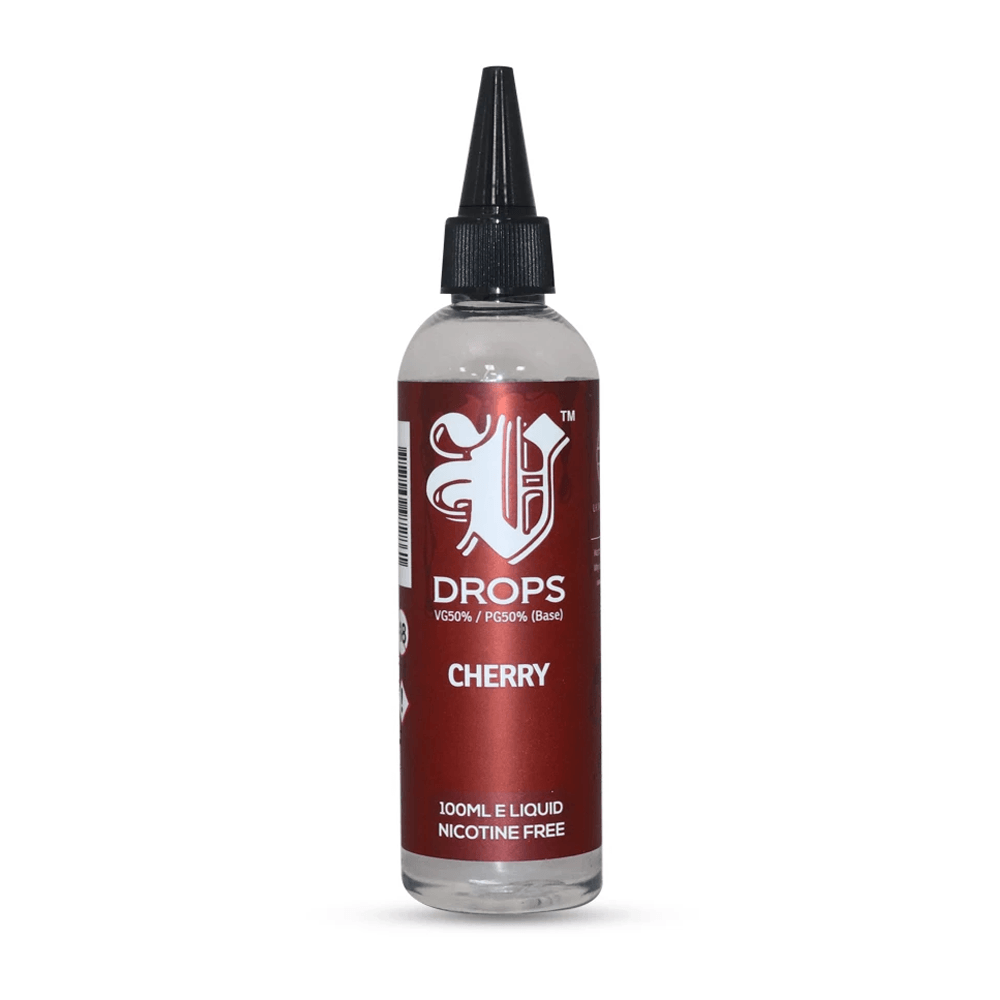 Cherry 100ml Short Fill E-Liquid V Drops - Rainbow Range