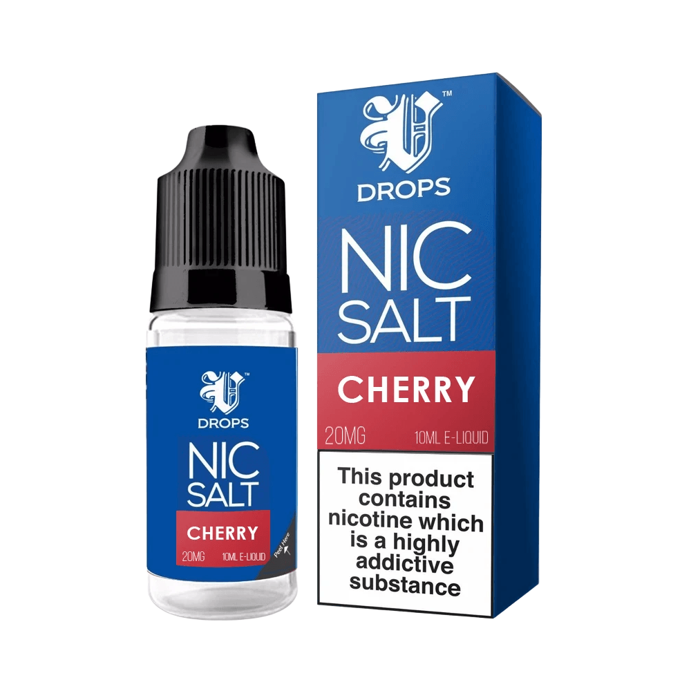 Cherry Nic Salt E-Liquid V Drops - Rainbow Range