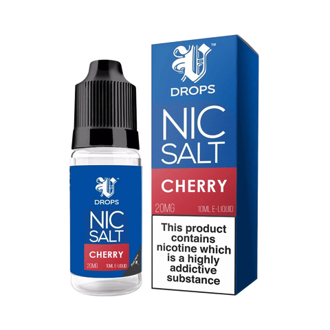 Cherry Nic Salt E-Liquid V Drops - Rainbow Range