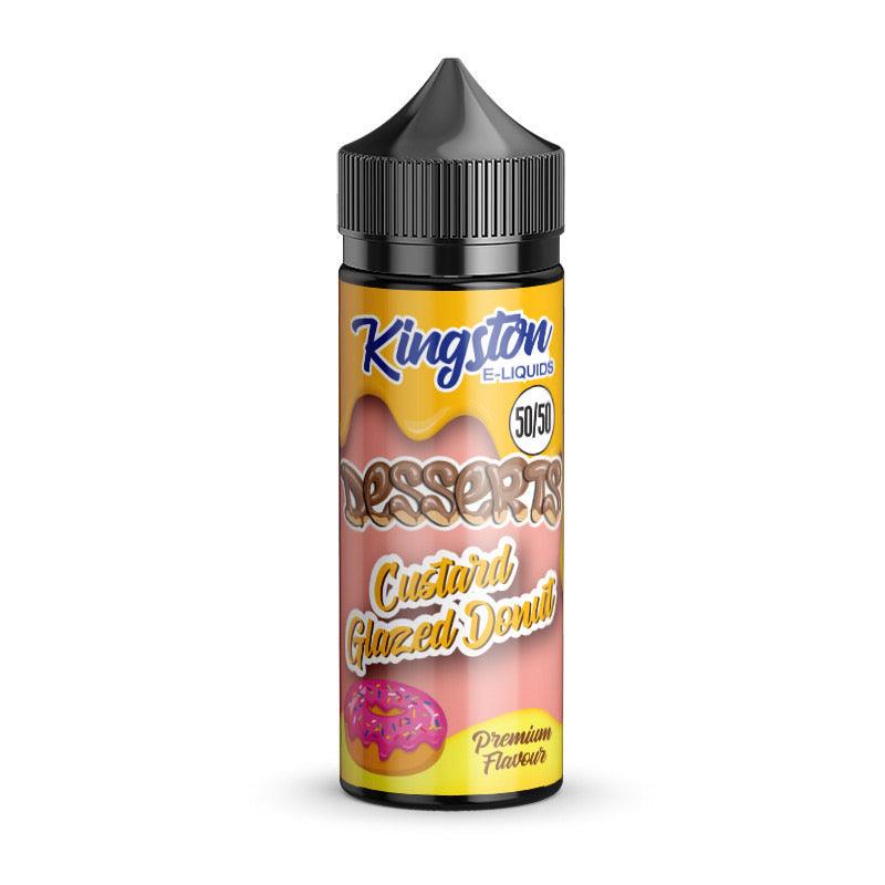 Custard Glazed Donuts 50/50 100ml Shortfill E-Liquid by Kingston | Vape 360 Uk Custard Glazed Donuts 50/50 100ml Shortfill E-Liquid by Kingston | Vape 360 Uk