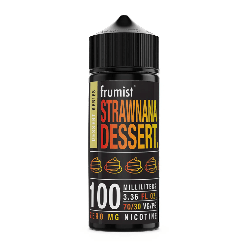 Strawnana Dessert 100ml Shortfill E-Liquid by Frumist