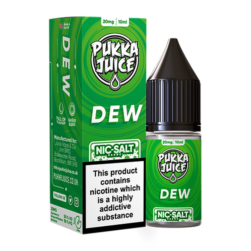 Dew Nic Salt E Liquid By Pukka Juice