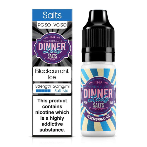 Blackcurrant Ice Nic Salt E-Liquid By Dinner Lady
