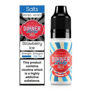 Strawberry Ice Nic Salt E-Liquid By Dinner Lady
