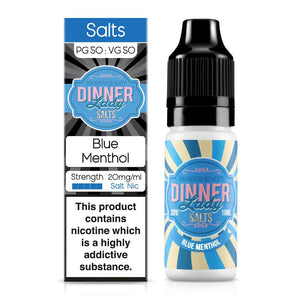 Blue Menthol Nic Salt E-Liquid By Dinner Lady