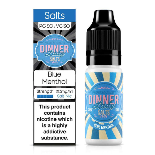Blue Menthol Nic Salt E-Liquid By Dinner Lady