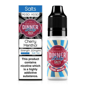 Cherry Menthol Nic Salt E-Liquid By Dinner Lady