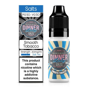 Smooth Tobacco Nic Salt E-Liquid By Dinner Lady