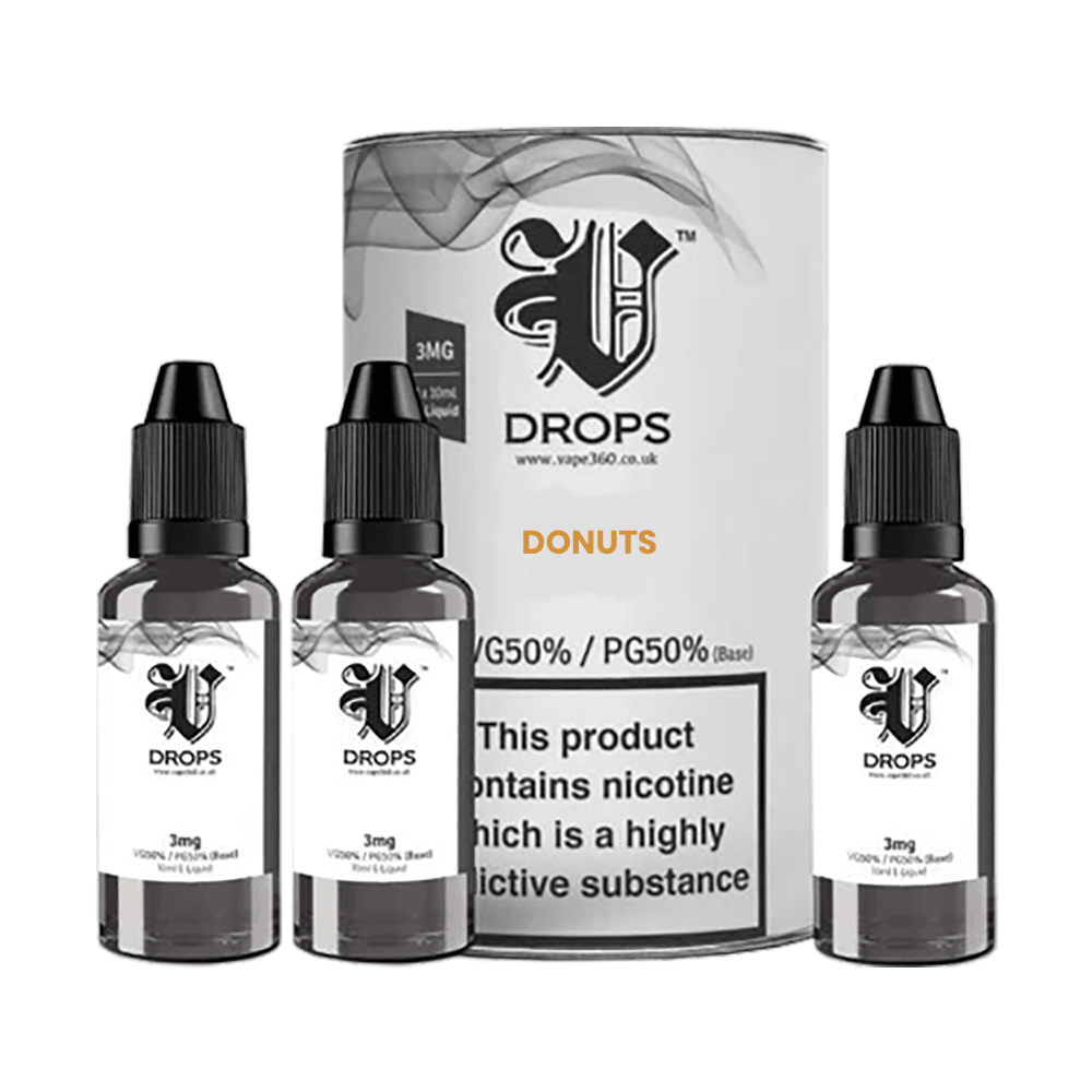 Donuts 3xE-Liquid by V Drops - White Range