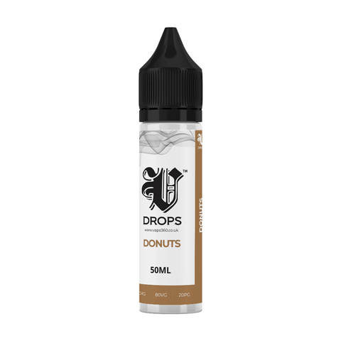 Donuts 50ml Shortfil E-Liquid - V Drops - White Range
