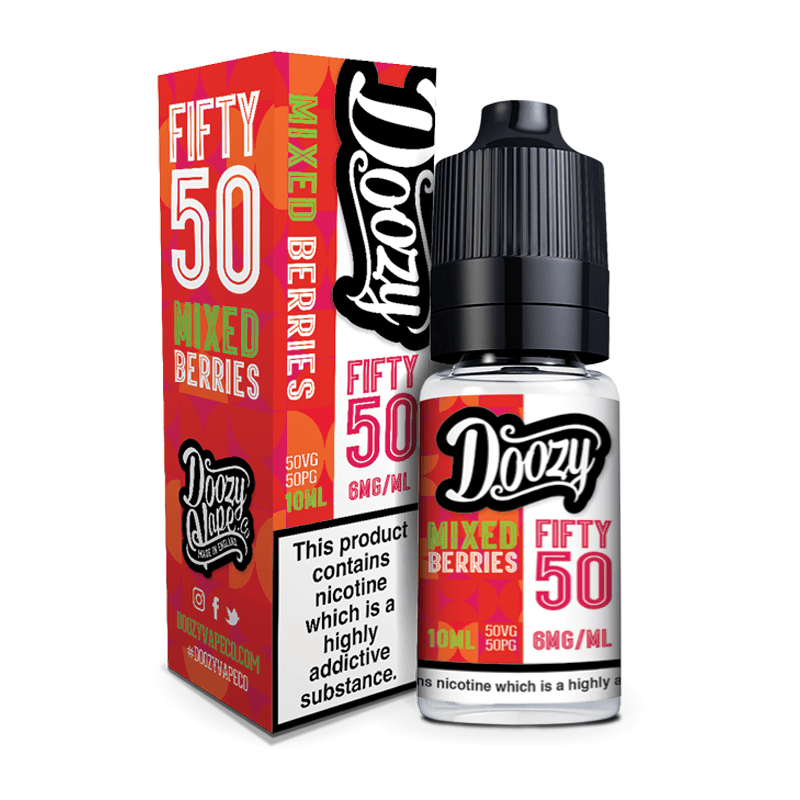 Mixed Berries 50/50 E-Liquid By Doozy Vape