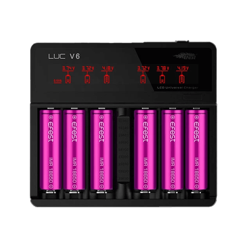 Efest LUC V6 LCD 6 Bay Multi Functional Charger