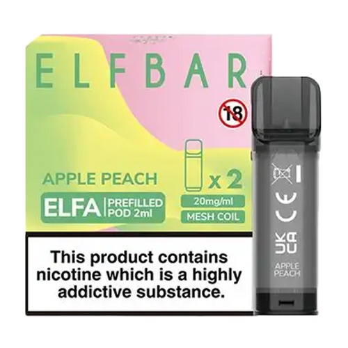 Apple Peach Elfa Prefilled Pods By Elf Bar