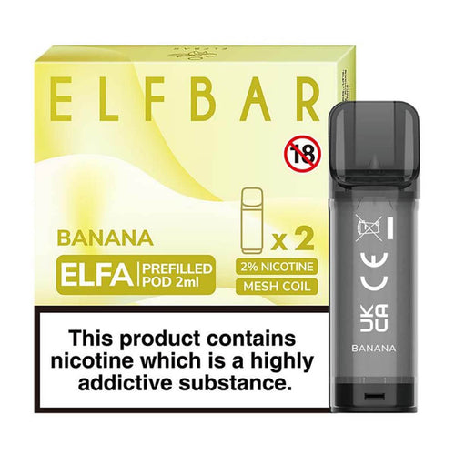 Banana Elfa Prefilled Pods By Elf Bar