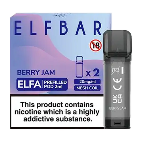 Berry Jam Elfa Prefilled Pods By Elf Bar