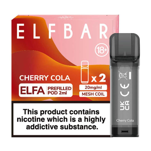 Cherry Cola Elfa Prefilled Pods By Elf Bar