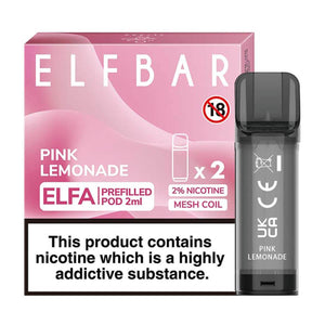 Pink Lemonade Elfa Prefilled Pods By Elf Bar