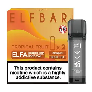 Tropical Fruit Elfa Prefilled Pods By Elf Bar